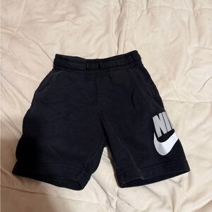 Nike Kids Black Shorts with White Logo